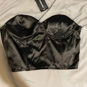 Satin crop top